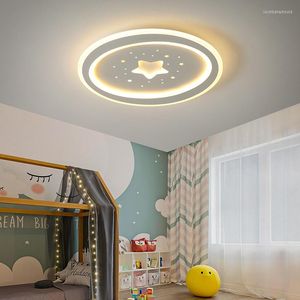 Chandeliers Dimmable Round Creative Modern Remote LED Ceiling Chandelier For Study Kid Children's Room Bedroom Lamps Indoor Lighting