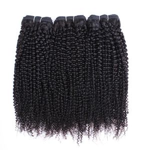 Cor natural pacotes afro kinky curly remy ￍndia