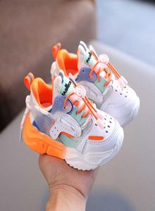 Nieuwe herfst babymeisjes jongens casual schoen zachte bodem niet slip ademende buitenmode voor kinderen sneakers kinderen sportschoenen G101441793