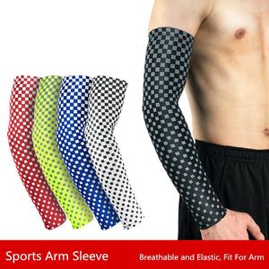 Ginocchiere 1 pezzo unisex scaldamuscoli da ciclismo protezione solare UV manica di compressione pallavolo basket gomito bici copertura del guanto