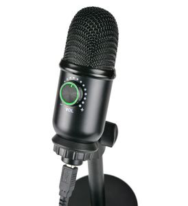 Mikrofon USB Tennmak z wyjściem słuchawek sterowania głośnością do nagrań MIC