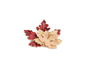 Nowe akcesoria Czerwony Bramek Maple Leaf Mały Fox Cartoon Pin Women039s Odzież 6929855