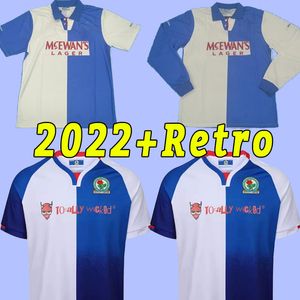2022 2023 Blackburn Rovers Soccer Jerseys Armstong Brereton Holtby Dack Gallagher Lenihan Johnson Custom 23 23 Home Football Shirt Retro Long Sleeve 1995 94