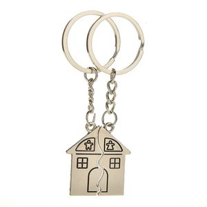 Creative House Keychain Metal Par NYCKELCHAIN ​​Pendant Valentine's Day Xmas Gift Keyring Key Chain