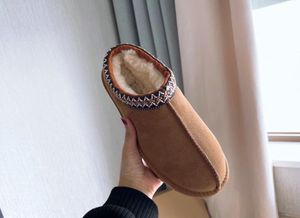 عيد الميلاد Taz Classic Snow Boots Designer Mini Chestnut Australia Slipper Australian Warm Boot Winter Fur Booties Size 35-43