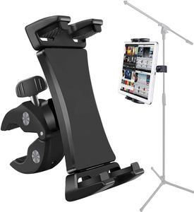 Mikrofon Müzik Stand Tablet Akıllı Telefon Tutucu Mount Heavy Duty 360 derece döner kelepçe 35 ila 135 inç ile uyumlu