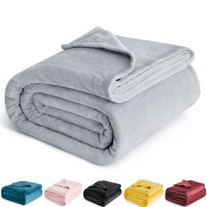 50 x 60 Zoll leere graue Decke Jersey Pullover Fleece Decken Polyster Sublimation DIY Druck Sofa Bett Teppich FY5623 ss1119