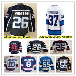 Mark Scheifele Hockey Jerseys Blake Wheeler Nikolaj Ehlers David Gustafsson Sam Gagner Josh Morrissey Connor Hellebuyck Kyle Connor Saku Maenalanen