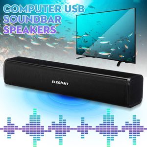 Портативные динамики Smart Sound Bar для телевидения USB -динамика Home Curround Bar Wall Mount PC Desktop Theatre Cinema System Eu 221119