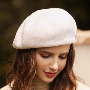 Fashion Berets wool hats women's autumn and winter retro painter's hat big head around a variety of warm hat