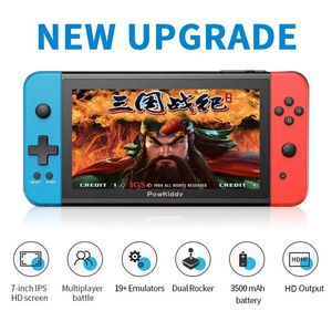 X2 Handheld Game Console 7 inch IPS Screen HD Output Retro Video Game Consoles Built-in 11 Emulators 2500 Games Kids Gift320h