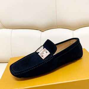 Desginer Monte Soft Moccasins 2022 Loafers Shoes for Leather Mens Carf Carlo Box Suede Bow Strap Arizona Damier Canvas Casuar