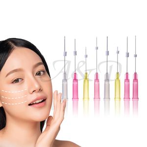 50 Pcs Bag Korean Pdo Threads Mono Screw needle Lip Filling Face Lifting Nose Wire Strong V-line 26G 27G 29G 30G3066