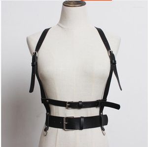 Gürtelgurt für Frauen Strumpfband Gürtel Dessous Strümpfe Körper Buttocks Bondage Leder Bein Hosenträger