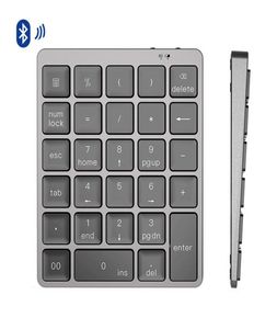 キーボードBluetooth数値キーパッドProtable Aluminum Alumy Alloy Wireless KeyboardカバーiPad Android WindowsPhoneMackbookタブレット