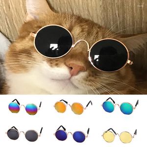 Hundkl￤der Fashion Retro Pet Decoration Glas￶gon f￶r POGRAPH FUNCOL COOL 13 Colors Cat Valp Accessories Solglas￶gon Dogs Dogs