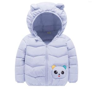 Tench Coats 2T 가벼운 푹신한 코트 유아 어린이 아기 소년 여자 겨울 따뜻한 만화 18 개월 엄지 구멍