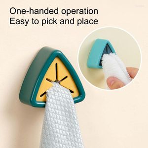 Hooks 1Pcs Triangular Rag Hook Cleaning Tool Kitchen Accessories ABS/TPR Dishcloth Holder Durable Multi Purpose Towel Storage Racks