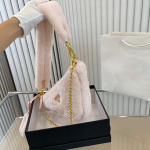 leather purse for men Fashion Totes 2022 Women's Brand Designer Armpit Bag Luxury Autumn Winter Triangle Wool Shoulder Bags Handbag With Box new look bags