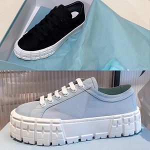 Casual Shoes Designer Womens Shoes Sneaker Trainers Woman Lace-Up Sports High Cut Shoes Leather Thick Bottom Shoe Platform Lady Sneakers Storlek 35-40-41 US4-US4 med låda