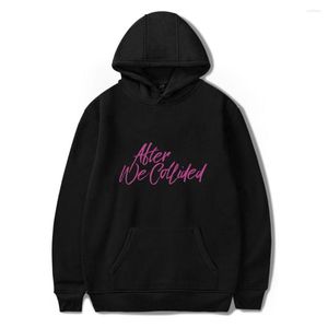 Herr hoodies efter att vi kolliderade hoodie romantiska film tröjor män kvinnor pullovers gata stil hajuku streetwear kläder överdimensionerade