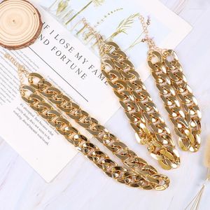 Dog Collars 1PC Pet Cat Gold Necklace Collar Plastic Chain Dress Up Decoration Gift For Fighting Accessories Jewelry Po Props