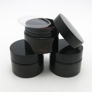 50 x g Ventola per cura della pelle per animali domestici scuro vuoto con coperchi di plastica con inserto da oz contenitore cosmetico226y