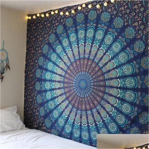 Almofada/travesseiro decorativo New Mandala Tapestry Hippie Home Decorativa Parede pendurada Bohemia Beach Mat Yoga Mesa Tana