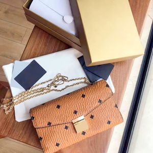 Klasyczne sprzęgło luksusowe designerowie torby MC Crossbody na ramię Women Woc łańcuch orygina skórzana torby modowe portfel