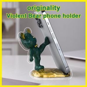 Violent bear mobile phone holder Desktop cute cartoon tablet is specially used for all kinds of mobile phones