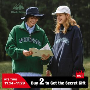 Erkek Hoodies Sweatshirts Yelekler Enflasyon Sıcak Polar Kış Çeyrek Zip Up Büyük boyutlu kazaklar Unisex Eşleştiren Sweatshirt 221121