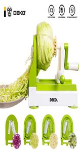Deko Spiralizer Morot Cutter Fruit Vegetable Slicer Salad Noodle Pasta Maker Kitchen Accessories 210326