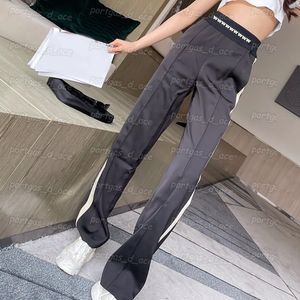 Письма Женские брюки с высоким рисунком лямочны Прямые брюки Ins Fashion Street Style Bins
