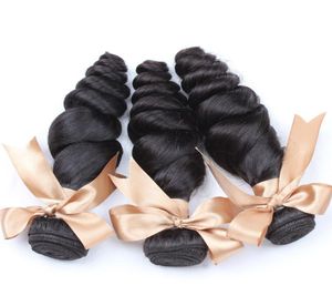 Brasilianische Haare Bündel Nerzhaarhaarungshaarwege unberührt nicht verarbeitete Top Qualität natürliche Farbe Doppelschuss lose Welle Bellahai1816069