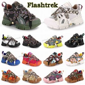 2022 buty designerskie Flashtrek trampki z wyjmowanymi kryształkami oversize outdoorowe buty turystyczne botki męskie Unisex trener wspinaczka górska skóra c9FO #