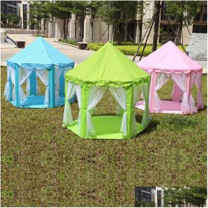 Myggnät Myggnät Tents Princess Castle Childrens Tent House For Kids Funny Portable Baby Playing Beach Outdoor Cam Cam DH6KQ