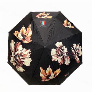 Leaf Pattern Umbrellas Hipster Automatic Designer Luxury Sun Umbrellas Top Fabric Outdoor Travel Multifunction Windproof Products