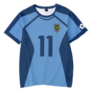 m￤n t shirt bl￥ l￥s isagi cosplay t-shirt m￤n/kvinnor tee fotboll fotboll uniform anime set kostym isagi yoichi stad esperion