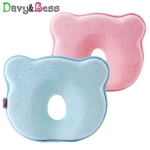 Anti Flat Head Baby Pillow Newborn Memory Foam Infant Baby Head Cushion Support Anti Roll Shaping Pillow for Baby Neck Subject 201283F