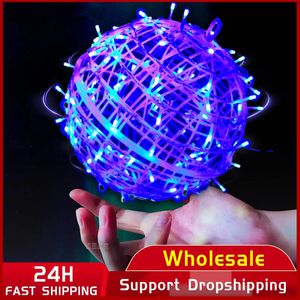 Magic Balls Flying Ball Pro Mini-Beleuchtung mit LED-Leuchten Fernbedienung Handgesteuertes Boomerang-Spinner-Spielzeug für Erwachsene Kinder Geschenk R Smtx3