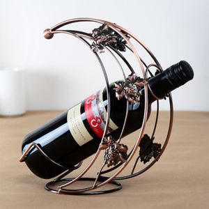 Tabletop Wine Racks YOMDID Creative Moon Shape Rack Practical Holder Display Shelf Glass Decorations Bracket Bar Supplies 221121