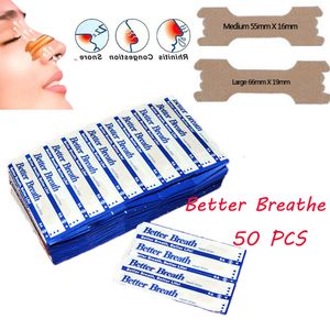 Snoring Cessation 50 Pcs Breathe Nasal Strips Right Way Stop Anti Easier Better Health Care Sleep Aids 221121