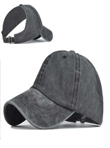 Baseball -Kappe neueste lockige Rückenfreie für Frauen Natural Afro Hair Messy Bun Ponytail Baseball Cap Hut einstellbar5412616