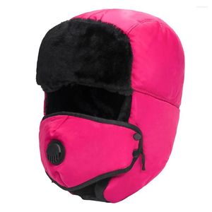 Papillon 2022 Cappello addensato invernale Caccia per uomo e donna Berretto caldo orecchio Gorro Cappellino per berretto di pelliccia senza tesa spessa