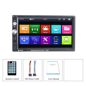 Otomatik Radyo 2Din 7inch Araba Radyo Dokunmatik Ekran Ayna Bağlantı Stereo Otomobil Çalar FM Radyo Bluetooth Stereo Otomatik USB TF