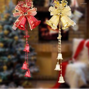 Christmas Decorations Bells Tree Shopping Mall El Window Red Big Double Bell Ornaments