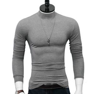 Мужские футболки Arcsinx Slim Fit Men Fit Plus Size 4xl 5xl 6xl Fashion Teed Long Elive Tshirts Man Grey White White Turtleneck футболка Homme 221121