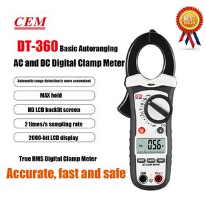 CEM DT-360 DT-362 DT-363 Medidor de grampo de alta precisão de alta precisão Multímetro digital automático Teste de tensão de tensão MULTICA ELÉTRICA.