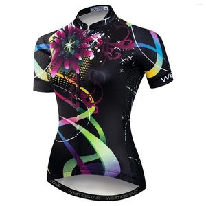 Racingjackor kvinnors cykeltröja dublett pro Team Mountain Sleeve Summer Road cykel komfort andas snabbt torrt