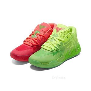 Scarpe da pallacanestro della scuola elementare LaMelo Ball MB1 Rick Morty Scarpe da ginnastica da uomo di alta qualità Queen City Nero Rosso Grigio Scarpe sportive